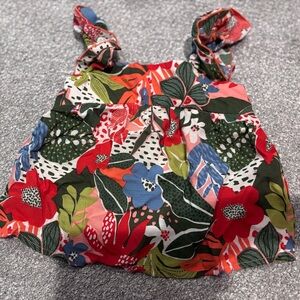 Mayoral Red and Green Floral top size 6 116cm